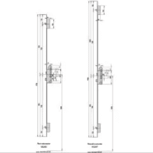S2 H542 krukbediend 'easy2safe' afgeronde voorplaat 1988x20x3 PC122-92 silverlook L/R - Afbeelding 2