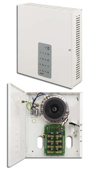 6 A (8x0,75A)/ 24 Vac Voeding