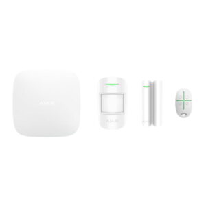 Ajax Hubkit, wit, GSM/IP hub, PIR, deurcontact, afstandsbediening