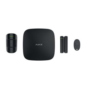 Ajax Hubkit, zwart, GSM/IP hub, PIR, deurcontact, afstandsbediening