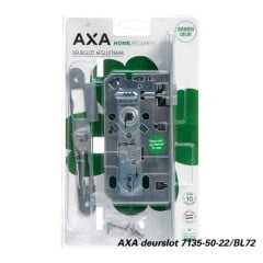 AXA 7135-00-54/55BL dag-nachtslot klavier SL55 wit + Curve binnendeurbeslag F1 (blister)