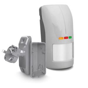 OPAL Plus (grijs) - Dual detector 15x12m met anti-masking, geschikt voor binnen/buiten, incl. muurbeugelset