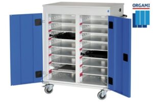 Orgami 10-vaks laptopkar met stroomvoorziening