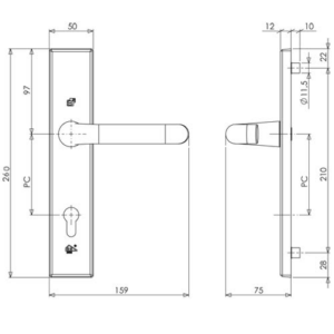 S2 1100 serie kruk uitvoering - Afbeelding 2