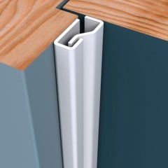 SecuStrip Plus binnendraaiend 1500 mm zwartgrijs (fijn structuur)