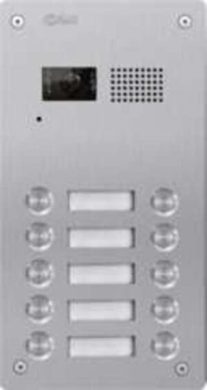 Serie rock inox antivandaal camera-spreek-luisterpaneel, tien be