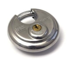 Discus hangslot RVS 90mm