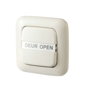 Drukknop inbouw deur open continu