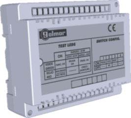 Gateway converter voor 2plus 2-draads unipolaire audiobus op 4-d