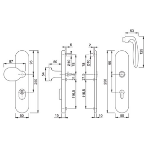 Hoppe Verona knop/kruk - Afbeelding 2