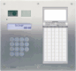 Inox antivandaal video code/scroll paneel met index, kleur