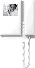 Monitor, comfort uitvoering, zwart/wit, incl. Aansluitplaat, opt