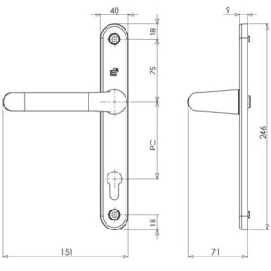 S2 2700 serie greepknop uitvoering (draaibaar) - Afbeelding 3