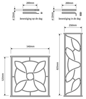 Secubar Siertraliebeveiliging Deco 1 Wit ODD 54x52,5 cm 600.112 - Afbeelding 2
