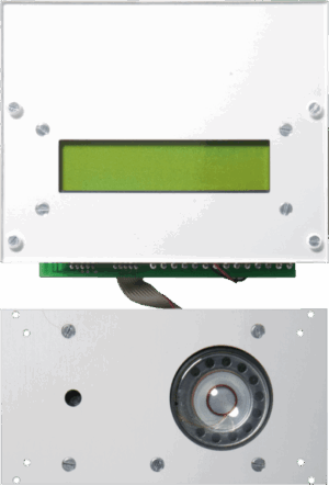 Serie 95 code/scroll paneel voor montage achter gatenpatroon der