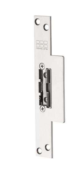 Deuropener smal, sgd korte lip plaat, 10-24v ac/dc m.Vrijzetpal