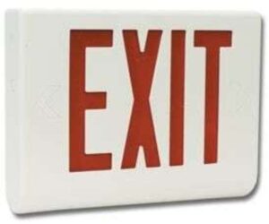 Draadloos exit bord met camera