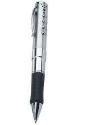 Stalen pen met voicerecorder voor 17 uur
