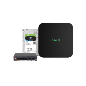 Ajax NVR pack zwart incl, 2TB opslag en Dahua switch 4x PoE – 10% korting