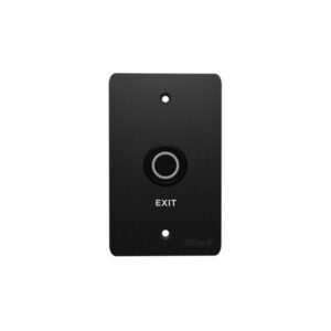 BAS-IP SH-45E Zwart Exitdrukker RVS