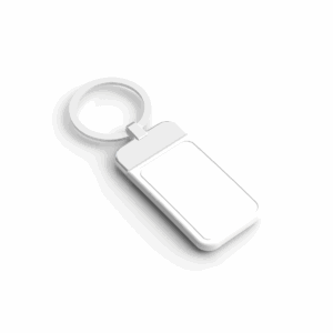 MIFARE DESFire EV2 sleutelhanger 2k, wit ABS met metalen ring