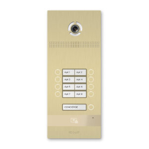 BAS-IP BI-08FB 8+1 Knoppen Buitenpost Goud