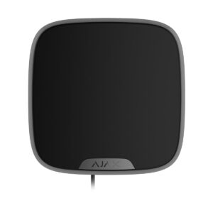 Ajax Superior StreetSiren DoubleDeck Fibra zwart, bekabelde binnen/buitensirene voor eigen voorplaat, IP54 (excl. voorplaat)