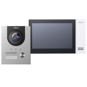 Dahua Video intercom set KTP01L(S) incl. PoE-switch, VTO2201F-P-S2  opbouw en VTH2421FW-P binnenpost – 10% korting