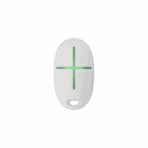 Ajax Superior SpaceControl Jeweller wit, draadloze 4knops handzender met paniekfunctie