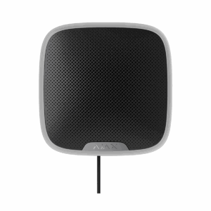 Ajax Superior StreetSiren Fibra zwart, bekabelde binnen/buitensirene, IP54
