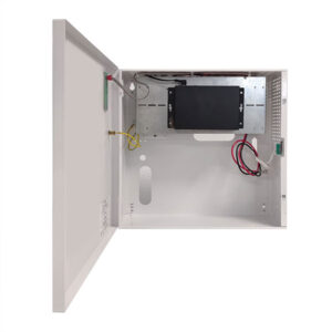 Pulsar behuizing met 52VDC/7Ah backup voeding incl. 4x PoE+ (60W) 2x uplink 10/100Mbps switch (excl. accu)