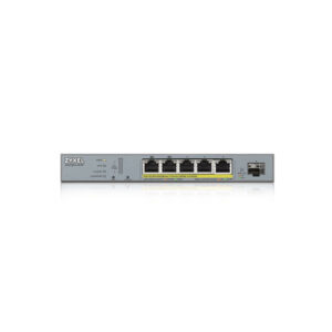 Zyxel, GS1350-6HP-EU0101F 5 PoE+ Poorten Gigabit Ethernet Switch + 1 SFP