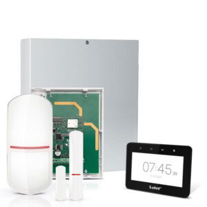 INTEGRA 32 RF pack met zwart INT-TSG2 4.3" touchscreen bediendeel, RF module, draadloze multifunctionele detector en PIR – 10% korting