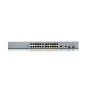 Zyxel, GS1350-26HP-EU0101F 24 PoE+ (375W) Poorten Gigabit Ethernet Switch + 2 SFP/RJ45 combo