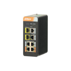 Dahua PFS4207-4GT-DP Layer 2 Managed 7-poorts Gigabit industriële switch Excl. voeding met 4x Gigabit PoE poorten, 2x SFP en 1x 1Gbps uplink – 10% korting