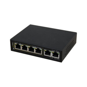 Pulsar SG64WP 4xPoE+ 2x uplink Gigabit switch 60W excl. Voeding t.b.v. kast