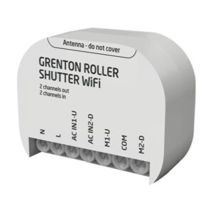Roller Shutter module 1 kanaal 230VAC of 24VDC, 2 IN, inbouw, Wi-Fi