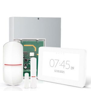 INTEGRA 32 RF pack met wit INT-TSH2 7" touchscreen bediendeel, IP module, RF module, draadloze multifunctionele detector en PIR – 10% korting