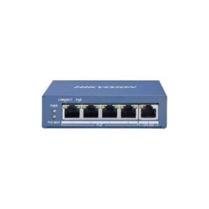 DS-3E0505P-E Gigabitswitch 4x PoE+ + 1 uplink Gigabit 60W