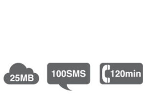 Tele2 25MB + 100SMS + 120min Abo