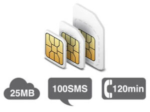 Tele2 25MB + 100SMS + 120min SIM