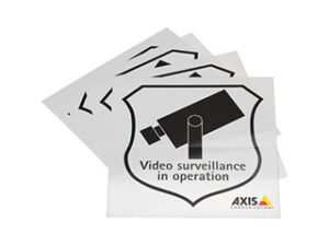 AXIS SURVEILLANCE STICKER ENG 10PCS