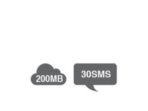 Tele2 200MB + 30SMS Abo