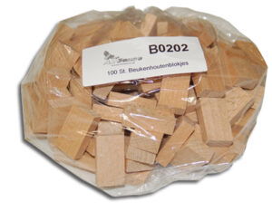 Beukenhouten blokjes (100 stuks)