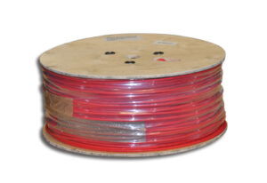 Functiebehoud haspel 2x0,8 mm massief, afgeschermd + aardleiding