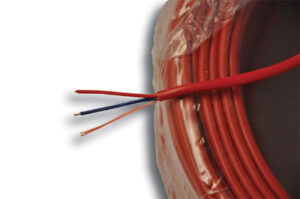 Rol 2x0,8 mm massief, Eca,  zonder afscherming